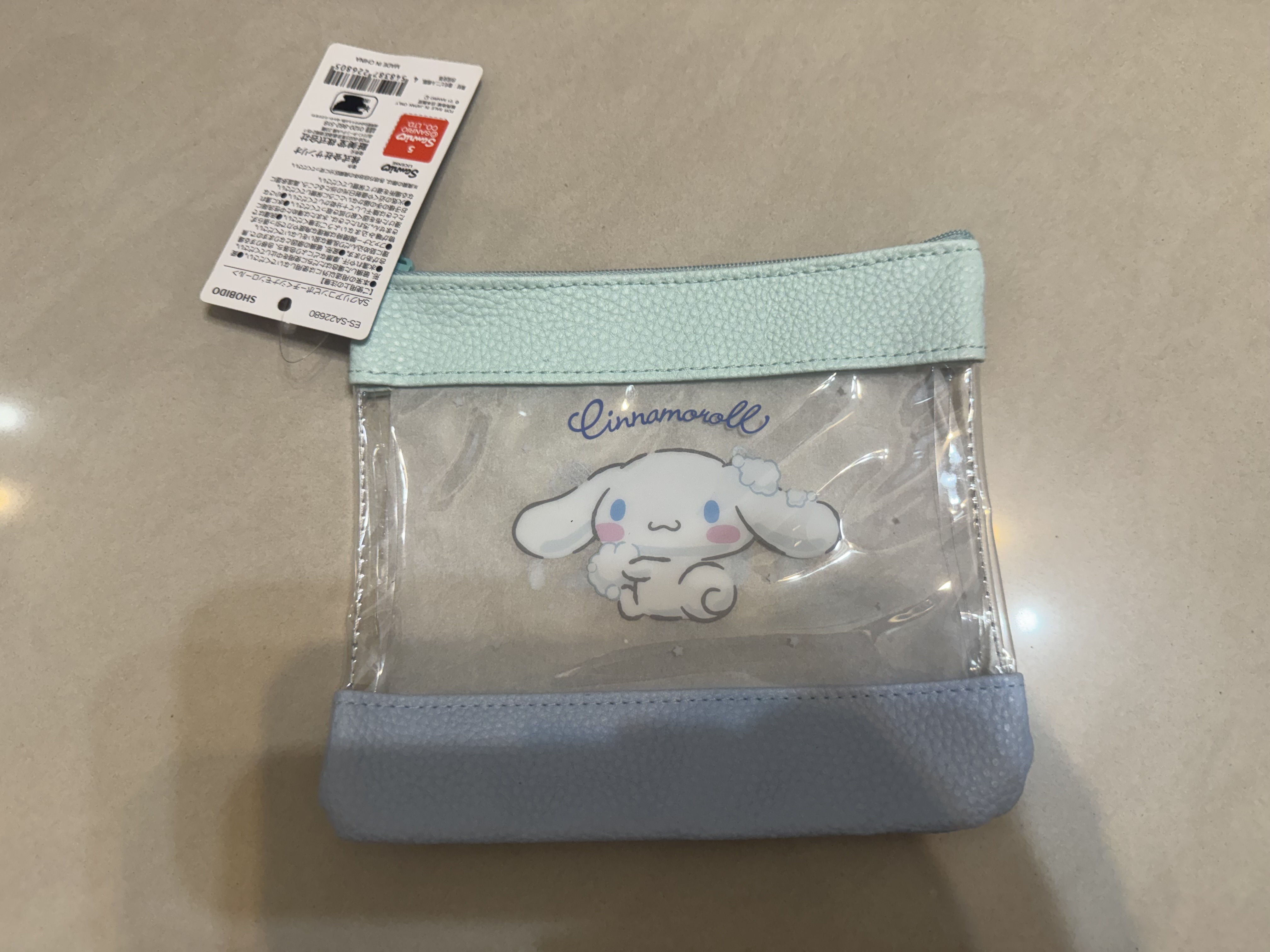Sanrio 三麗鷗 大耳狗喜拿 透明收納包 1入