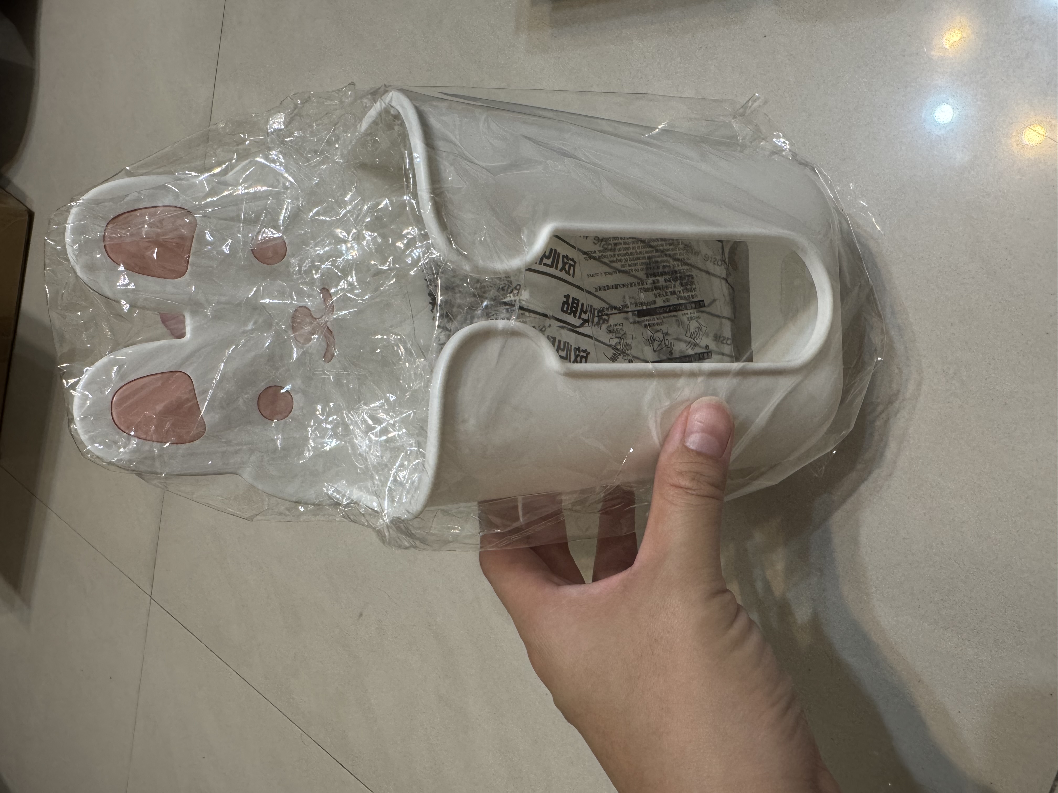 可愛兔兔造型壁掛式收納盒 1個