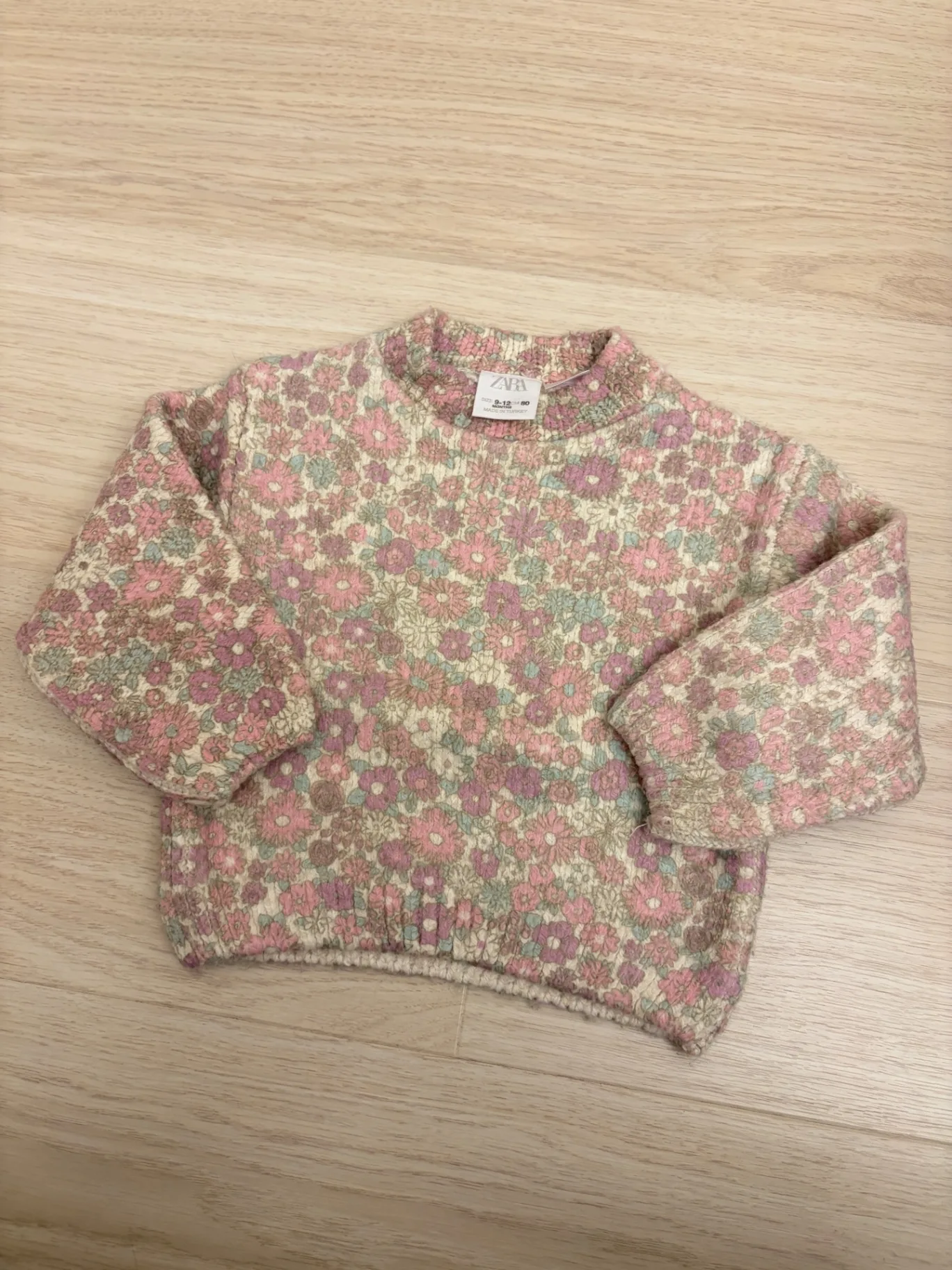 ZARA Baby 女嬰碎花針織毛衣 1件